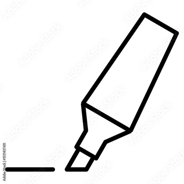 Fototapeta highlight, highlighter, marker, underline icon