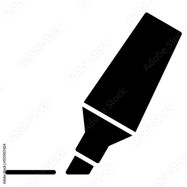 Fototapeta highlight, highlighter, marker, underline icon