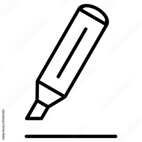 Fototapeta highlight, highlighter, marker, underline icon