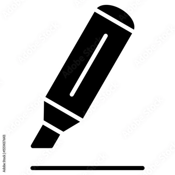 Fototapeta highlight, highlighter, marker, underline icon