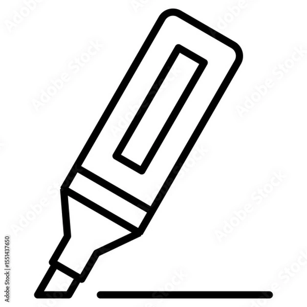 Fototapeta highlight, highlighter, marker, underline icon
