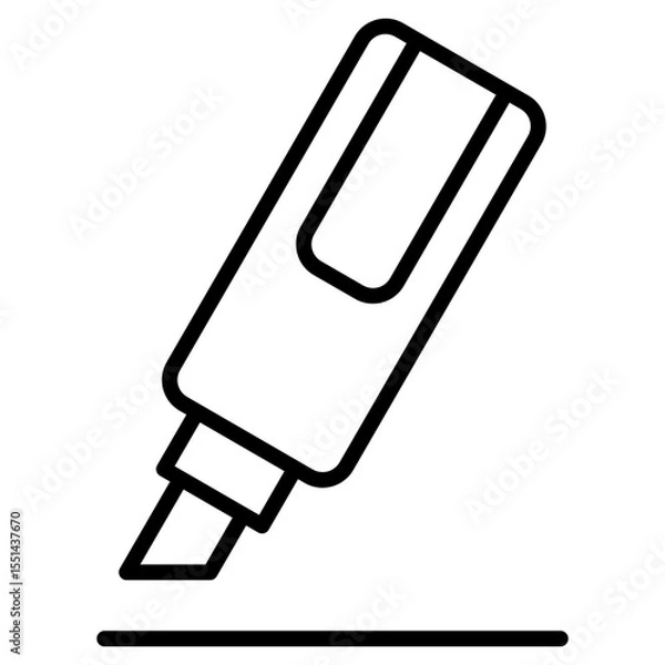 Fototapeta highlight, highlighter, marker, underline icon