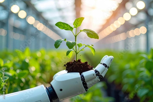 Fototapeta Robotics agriculture technology plant science automation innovation