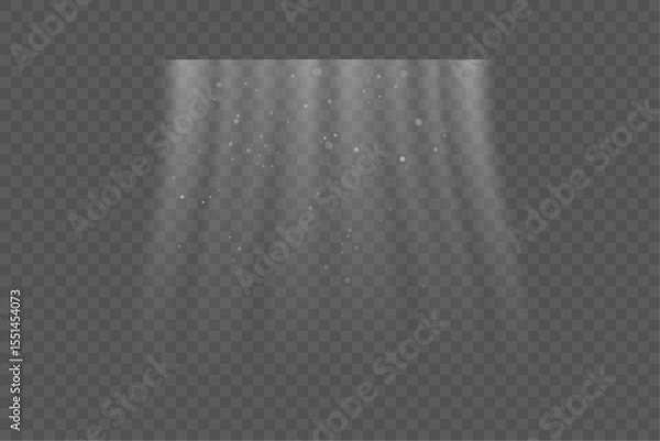 Fototapeta Abstract light blowing effect from air conditioner, air purifier or humidifier. Air conditioner with cold wind effect. Wind Wave Effect. Realistic movement of a thin stream of water