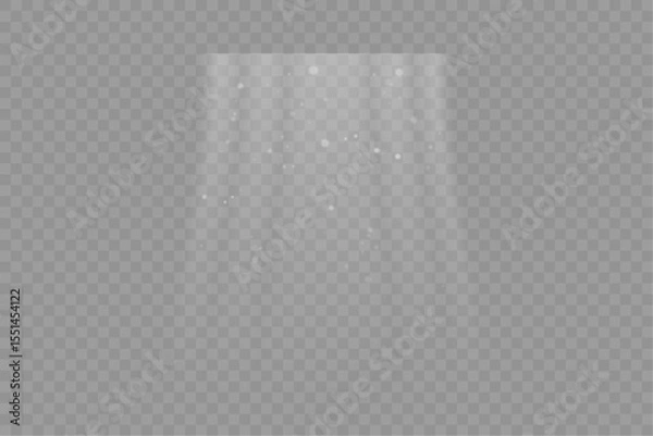 Fototapeta Abstract light blowing effect from air conditioner, air purifier or humidifier. Air conditioner with cold wind effect. Wind Wave Effect. Realistic movement of a thin stream of water