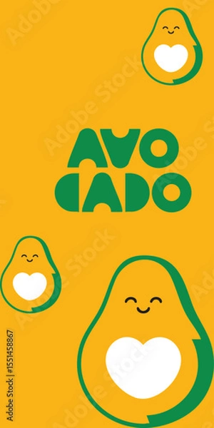 Obraz Stylish Avocado Pattern Phone Cover