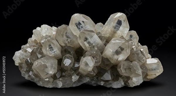 Fototapeta Smoky Quartz Cluster: A Stunning Display of Nature's Crystalline Art
