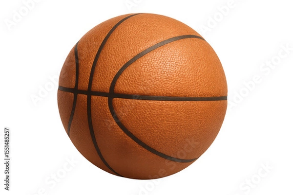 Fototapeta Basketball ball rotating on transparent background