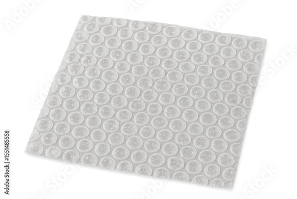 Fototapeta Bubble wrap packaging material providing excellent protection on transparent background