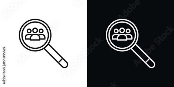Obraz Job candidate icon vector, Symbol, logo illustrations