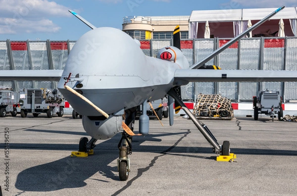 Obraz Unmanned aerial vehicle (UAV) military drone 