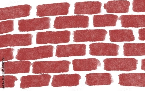Obraz 手書きのレンガ