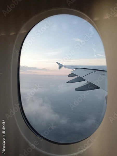 Obraz view from airplane window