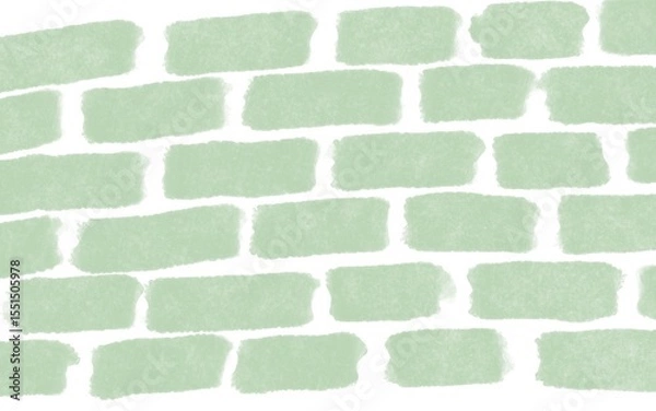 Obraz 緑のレンガ