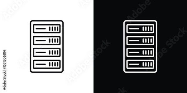 Obraz Server rack icon vector, Symbol, logo illustrations
