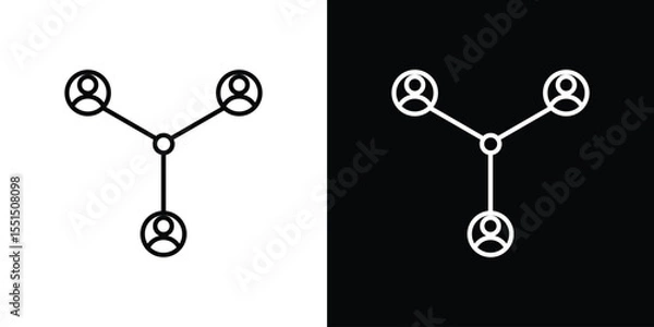 Obraz Stakeholders icon vector, Symbol, logo illustrations