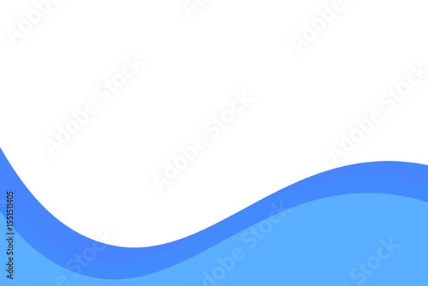 Fototapeta Abstract Blue Wave Background: Modern, Clean, and Serene Design Element for Websites and Presentations.