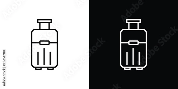 Obraz Luggage icon vector, line outline icon