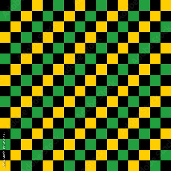 Fototapeta A creative and colorful chessboard-style design with vibrant square patterns. Abstract, playful, and modern—perfect for backgrounds, digital art, and graphic projects.