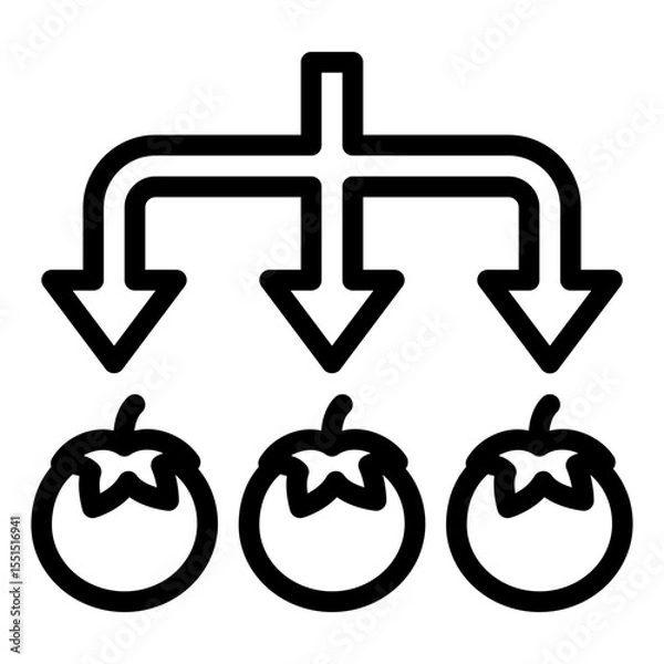 Obraz Sorting Harvested Icon