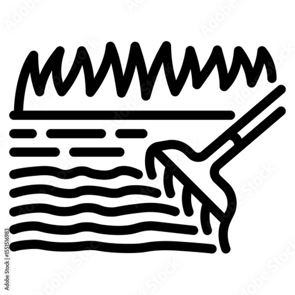 Obraz Tilling Soil Icon