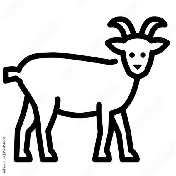 Obraz Goat Icon