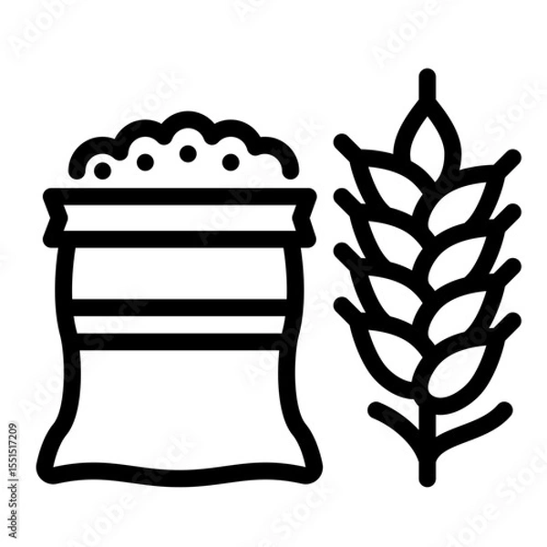 Obraz Grain Sack Icon