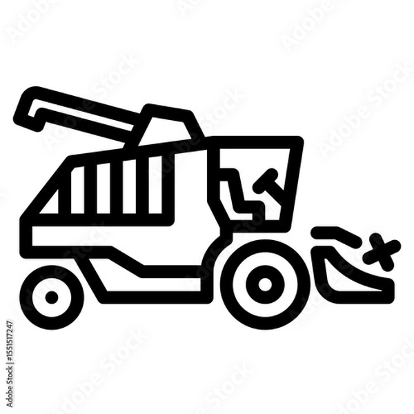 Obraz Combine Harvester Icon