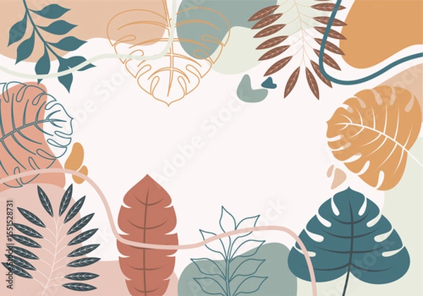 Fototapeta Design banner frame background .Colorful poster background vector illustration