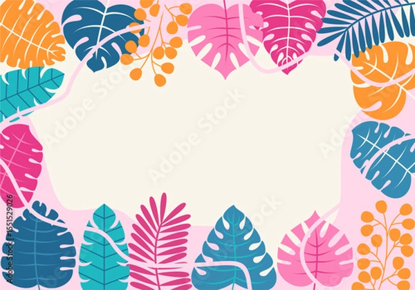 Fototapeta abstract autumn backgrounds for social media stories. Colorful banners with autumn leaves.