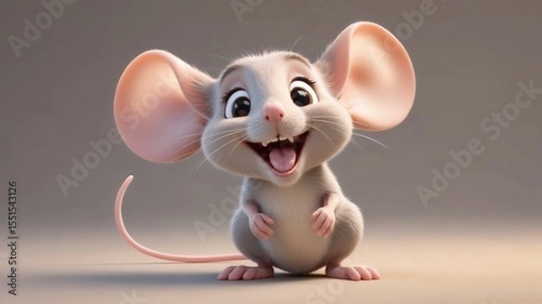 Obraz cartoon mouse, generated Ai