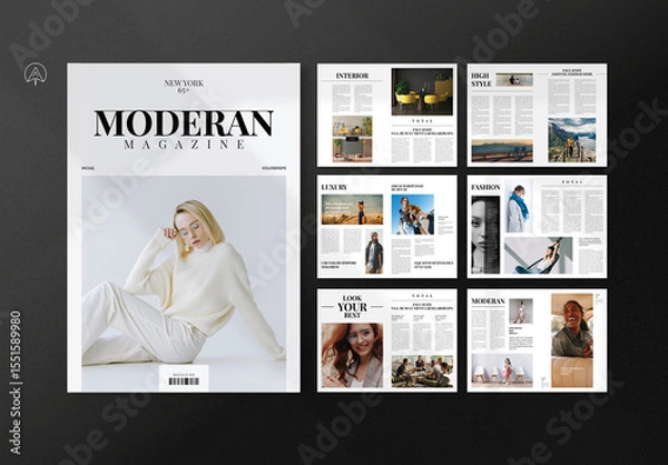 Obraz Moderan Magazine Template