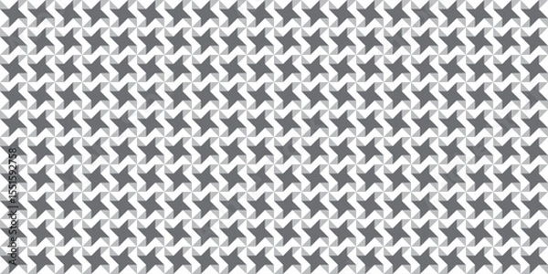 Fototapeta Monochrome pinwheel seamless bg. Abstract windmill triangle geometric pattern. Menswear motif for handkerchief, scarf, tie, bandana. Simple vector mosaic. Block quilt design