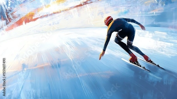 Obraz Speed Skating: A Dynamic Winter Sport