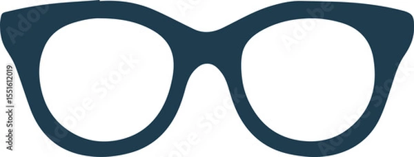 Obraz Thick framed glasses icon vector illustration