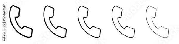 Fototapeta Phone call icon vector, Symbol, logo illustrations