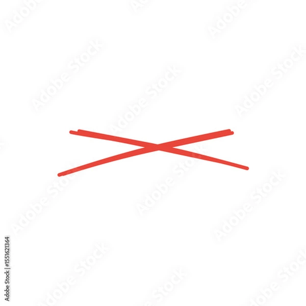 Obraz Cross out the line 