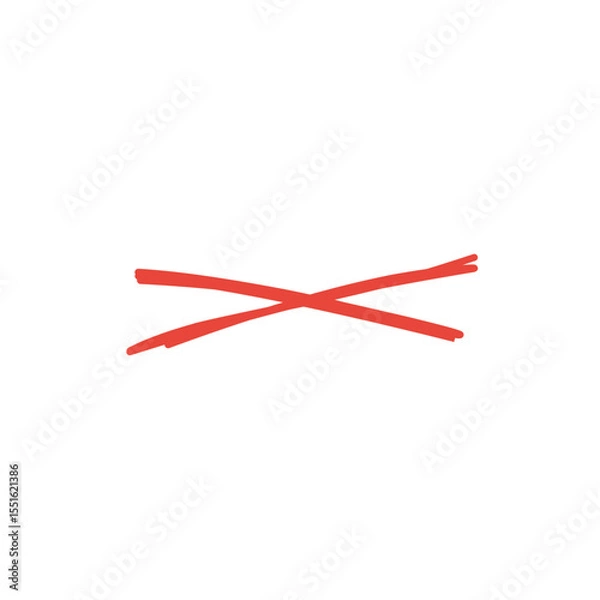 Obraz Cross out the line 