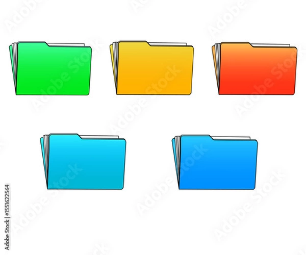 Fototapeta ファイルアイコンイラスト素材_セット