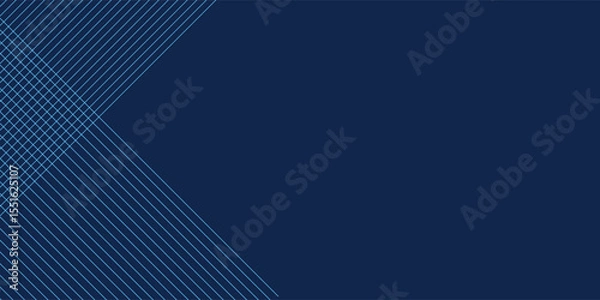 Fototapeta Blue background. Vector abstract, science, futuristic, energy technology concept. Digital image of light rays, stripes lines with blue light over dark blue background