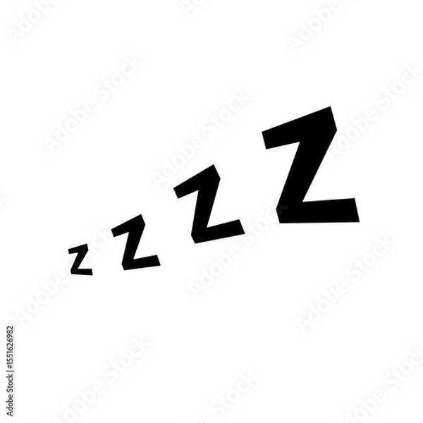 Obraz ZZZZ sleeping doodle icon 