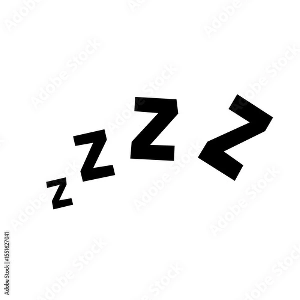 Obraz ZZZZ sleeping doodle icon 