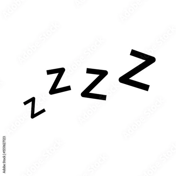 Obraz ZZZZ sleeping doodle icon 