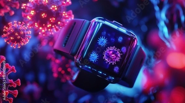 Fototapeta Smart Bracelet for Tracking Immune Responses in Individuals