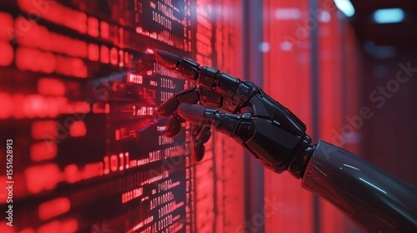 Fototapeta Ethical AI Combatting Cyber Threats with Advanced Technology