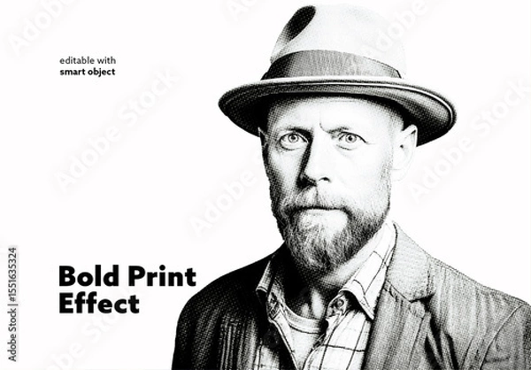 Fototapeta Bold Print Photo Effect