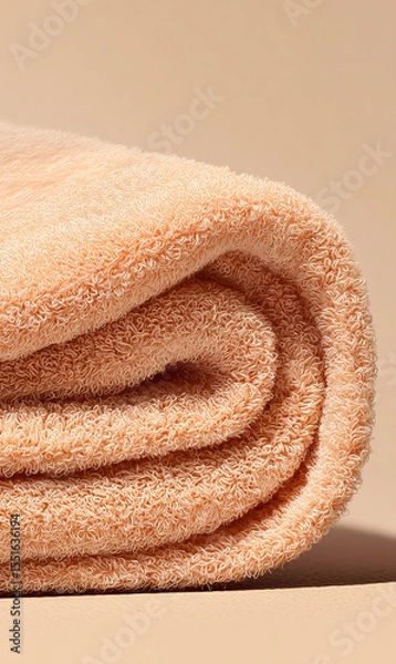 Obraz Matte Peach Microfiber Towel Texture Close-Up