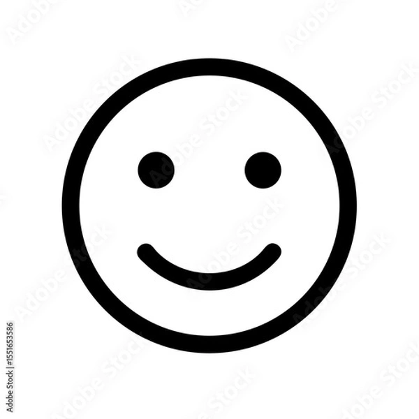 Obraz Smiley face icon vector illustration