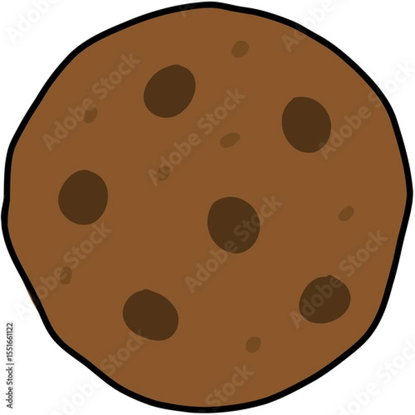 Fototapeta chocolate chip cookie