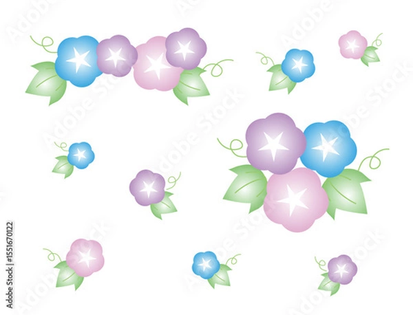 Obraz あさがお　イラスト